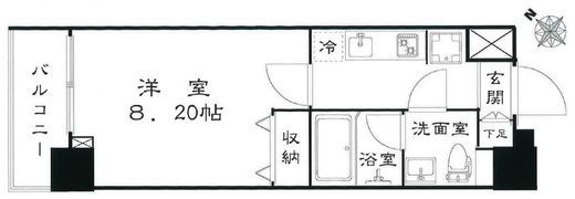 パティーナエーレ東中野 1003 間取り図