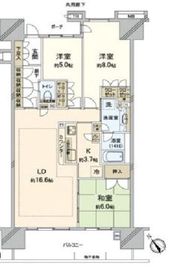 東京フロントコート 10階 間取り図