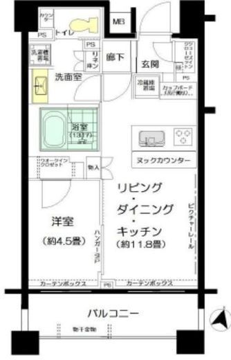 ブリリア桜新町id 1階 間取り図