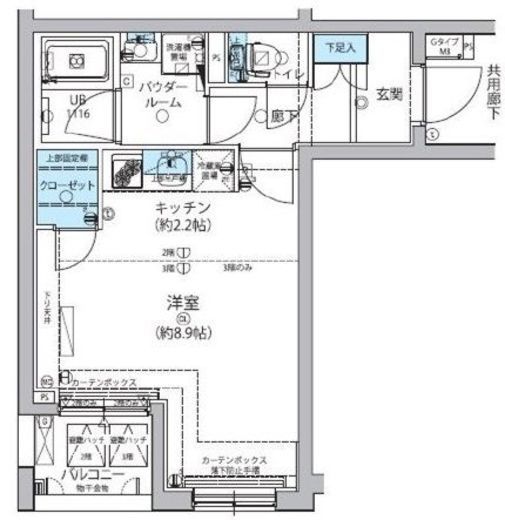 メインステージ信濃町 3階 間取り図