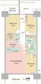 グランドメゾン品川シーサイドの杜 14階 間取り図