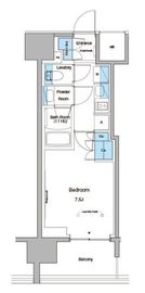 ルフォンプログレ蔵前プレミア 608 間取り図