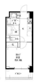 オハグランデ品川 402 間取り図