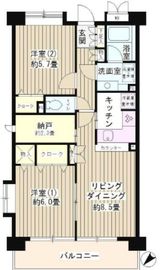 トルチュ・ヴァレ経堂 201 間取り図