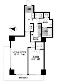 恵比寿ガーデンテラス壱番館 4階 間取り図