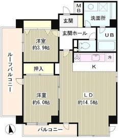 自由が丘ミッテ 701 間取り図