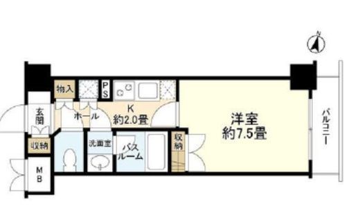 クオリア小石川 5階 間取り図