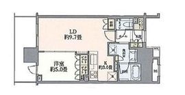 ブランズタワー豊洲 18階 間取り図