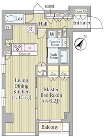 ヴァロータ氷川台 401 間取り図