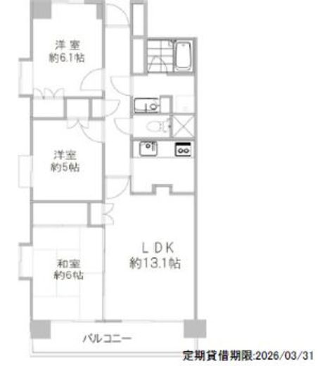 イーストパークス大島サザンスクエア 2階 間取り図