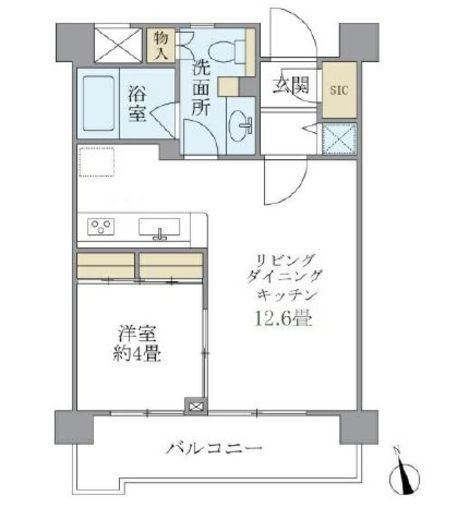 プレミアコンフォート西荻窪 602 間取り図