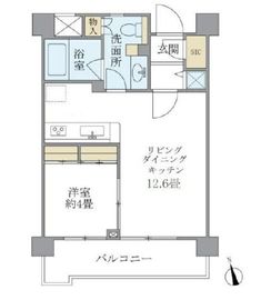 プレミアコンフォート西荻窪 602 間取り図