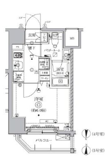 QUALITAS南大井 (クオリタス南大井) 404 間取り図
