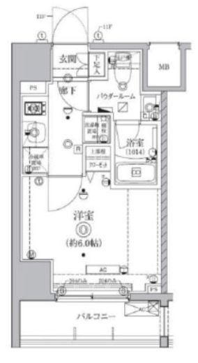 QUALITAS南大井 (クオリタス南大井) 505 間取り図