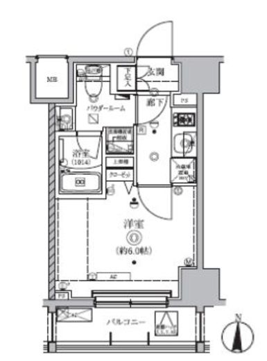 QUALITAS南大井 (クオリタス南大井) 506 間取り図