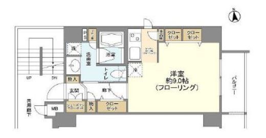レガリアシティ神田末広町 8階 間取り図