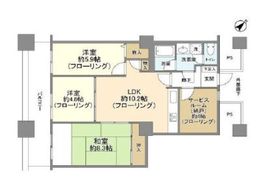 晴海ビュータワー（晴海アイランドトリトンスクエアビュータワー） 36階 間取り図