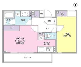 THEMELIOMEGURO (セメリオ目黒) 201 間取り図