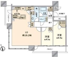 ブリリアタワーズ目黒 31階 間取り図