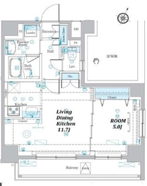 プレセダンヒルズ文京本駒込 4階 間取り図