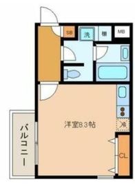 ミリアレジデンス桜新町 2階 間取り図