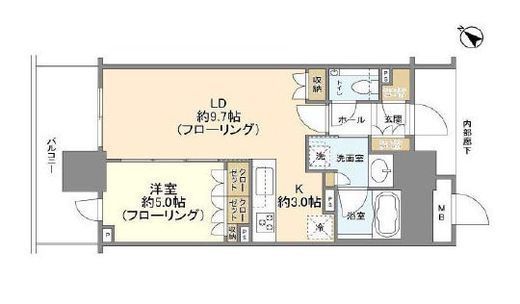 ブランズタワー豊洲 7階 間取り図