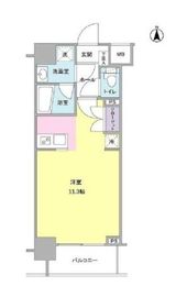 モンレーヴ錦糸町 202 間取り図