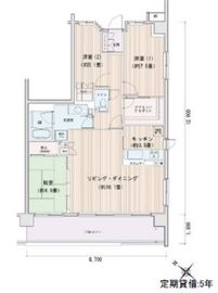 エスティメゾン豊洲レジデンス D733 間取り図