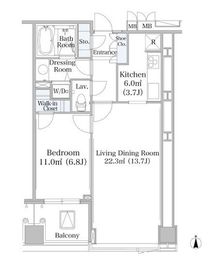 大井町ハイツ 1204 間取り図