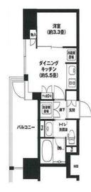 リビオレゾン勝どきnex 13階 間取り図