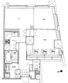 ユニロイヤル西早稲田 4階 間取り図