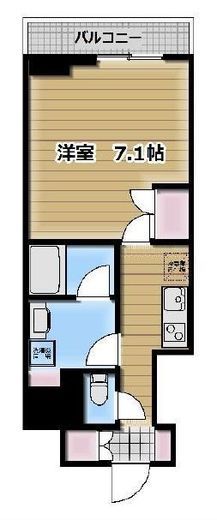 クレストコート蔵前 502 間取り図