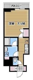 クレストコート蔵前 502 間取り図