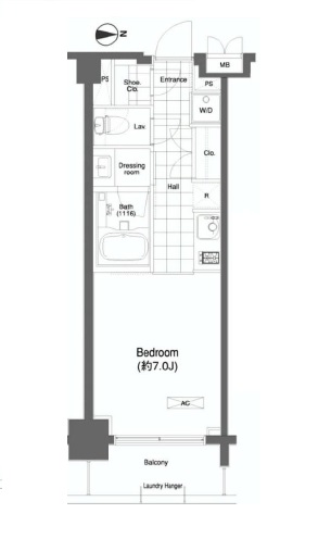 プライムアーバン目黒大橋ヒルズ 611 間取り図