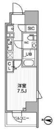 ALTERNA亀戸 (オルタナ亀戸) 406 間取り図