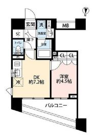 プライア渋谷 17階 間取り図