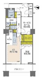 レジデンス・ザ・武蔵小杉 22階 間取り図