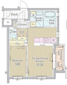 シャトーライフ自由が丘1 101 間取り図