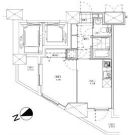 ユニロイヤル西早稲田 8階 間取り図