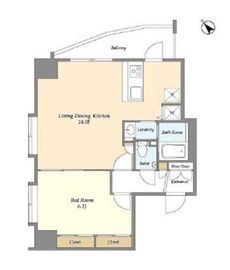 コンフォリア新中野Ⅱ 303 間取り図