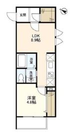 ウェルスクエアイズム初台 301 間取り図