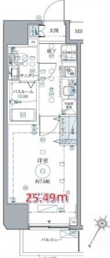 クレヴィスタ西巣鴨 5階 間取り図