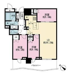 ブランズタワー豊洲 42階 間取り図