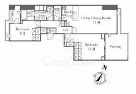 フォレセーヌ渋谷富ヶ谷 3階 間取り図