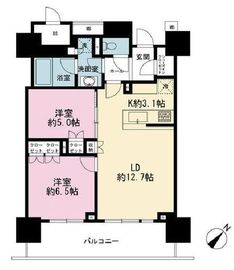 ブランズタワー豊洲 21階 間取り図