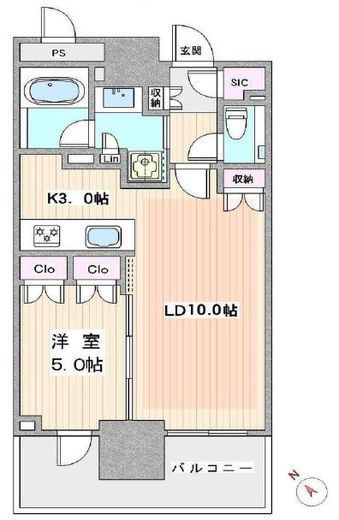 ブランズタワー豊洲 38階 間取り図