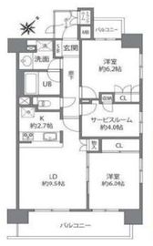 藤和シティホームズ高輪台 10階 間取り図