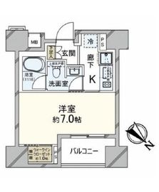 パークリュクス銀座mono 9階 間取り図