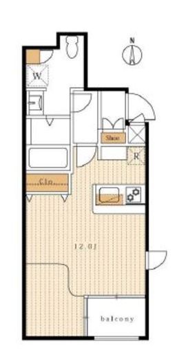 ザ・クレイン池田山 3F1 間取り図