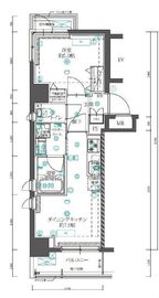 ALTERNA錦糸町 (オルタナ錦糸町) 201 間取り図